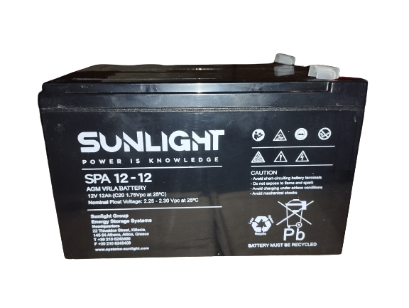 Акумуляторна батарея SUNLIGHT SPА 12-12